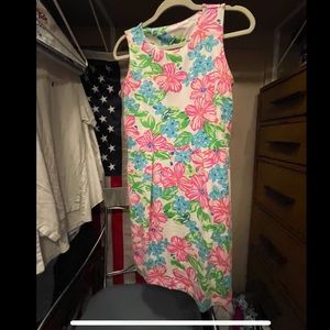 Mahi Gold Callie Dress in Happy Hibiscus